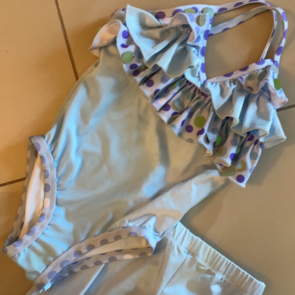 Luxe Kini Little Girls One Piece with Pant